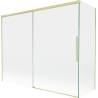 Mexen Rox Duschwand zweiflügelig, verschiebbar 190 + 80 x 150 cm, transparent, gold gebürstet - 8C9-190-080-55-00