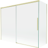 Mexen Rox Duschabtrennung 2-flügelig, verschiebbar 190 + 90 x 150 cm, transparent, gold gebürstet - 8C9-190-090-55-00