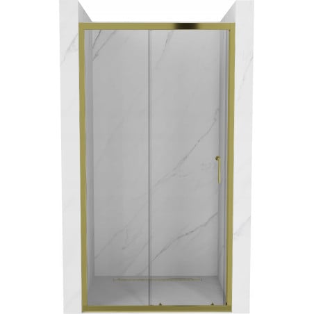 Mexen Apia Schiebetüren für Duschkabine 140 cm, transparent, gold - 845-140-000-50-00