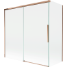 Mexen Rox Duschabtrennung 2-flügelig, 160 + 70 x 150 cm, transparent, Roségold - 8C9-160-070-60-00