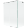 Mexen Rox L Badewannenabtrennung, 2-flügelig, verschiebbar 120 + 70 x 150 cm, transparent, chrom - 8C9L-120-070-01-00