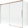Mexen Rox Duschabtrennung zum Baden, 2-flügelig, verschiebbar 190 + 90 x 150 cm, transparent, Roségold - 8C9-190-090-60-00