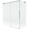 Mexen Rox L Badeparavent 2-flügelig verschiebbar 140 + 70 x 150 cm, transparent, chrom - 8C9L-140-070-01-00