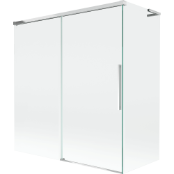 Mexen Rox L Duschwand 2-flügelig verschiebbar 150 + 70 x 150 cm, transparent, Chrom - 8C9L-150-070-01-00