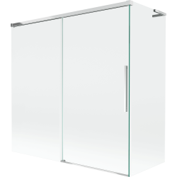 Mexen Rox L 2-flügelige Duschwand, 160 + 80 x 150 cm, transparent, chrom - 8C9L-160-080-01-00