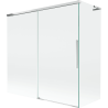 Mexen Rox L 2-flügelige Duschwand, 160 + 80 x 150 cm, transparent, chrom - 8C9L-160-080-01-00