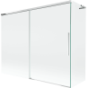 Mexen Rox L Badewannenfaltwand 2-teilig verschiebbar 190 + 80 x 150 cm, transparent, Chrom - 8C9L-190-080-01-00
