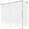 Mexen Rox L Badewannenabtrennung 2-flügelig verschiebbar 180 + 90 x 150 cm, transparent, Chrom - 8C9L-180-090-01-00