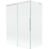 Mexen Rox L Badewannen-Paravent 2-flügelig verschiebbar 120 + 70 x 150 cm, transparent, weiß - 8C9L-120-070-20-00