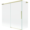 Mexen Rox L Badewannenfaltwand 2-flügelig verschiebbar 160 + 75 x 150 cm, transparent, gold - 8C9L-160-075-50-00