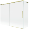 Mexen Rox L Badewannen-Faltwand 2-flügelig verschiebbar 190 + 80 x 150 cm, transparent, gold - 8C9L-190-080-50-00