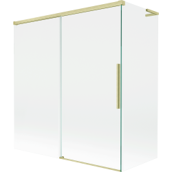Mexen Rox L Duschwand 2-teilig verschiebbar 150 + 70 x 150 cm, transparent, gold gebürstet - 8C9L-150-070-55-00
