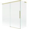 Mexen Rox L Duschwand 2-teilig verschiebbar 150 + 70 x 150 cm, transparent, gold gebürstet - 8C9L-150-070-55-00