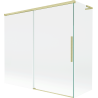 Mexen Rox L Badewannenfaltwand, 2-flügelig, 170 + 75 x 150 cm, transparent, gebürstetes Gold - 8C9L-170-075-55-00