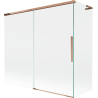 Mexen Rox L Duschwand, 2-flügelige Schiebetür 170 + 70 x 150 cm, transparent, Roségold - 8C9L-170-070-60-00