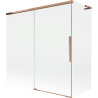 Mexen Rox L Badewannenabtrennung 2-flügelig verschiebbar 160 + 75 x 150 cm, transparent, Roségold - 8C9L-160-075-60-00