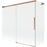 Mexen Rox L Wannenabtrennung 2-flügelig verschiebbar 170 + 75 x 150 cm, transparent, Roségold - 8C9L-170-075-60-00