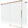 Mexen Rox L Badewannenwand 2-flügelig verschiebbar 180 + 90 x 150 cm, transparent, Roségold - 8C9L-180-090-60-00