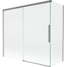 Mexen Rox zweiflügelige Duschwand, verschiebbar 170 + 80 x 150 cm, transparent, Gun Metal - 8C9-170-080-95-00