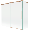 Mexen Rox L Zweiteilige Duschwand, 2-flügelig, verschiebbar, 170 + 70 x 150 cm, transparent, gebürstetes Kupfer