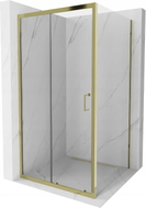 Mexen Apia Duschkabine Schiebetür 100 x 100 cm, transparent, gold - 840-100-100-50-00