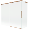 Mexen Rox L Badezimmer-Faltwand, 2-flügelig, 170 + 80 x 150 cm, transparent, gebürstetes Kupfer - 8C9L-170-080-65-00