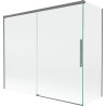 Mexen Rox Duschabtrennung, 2-flügelig, verschiebbar 180 + 90 x 150 cm, transparent, gun metal - 8C9-180-090-95-00