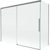 Mexen Rox Badewannen-Faltwand 2-flüglig verschiebbar 190 + 90 x 150 cm, transparent, Gun Metal - 8C9-190-090-95-00