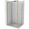 Mexen Apia Duschkabine zum Schieben 105 x 70 cm, transparent, gold - 840-105-070-50-00