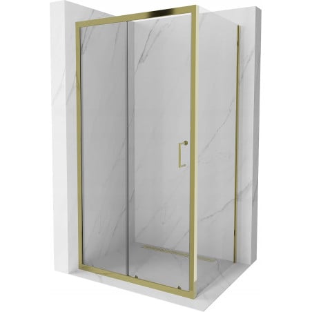 Mexen Apia Duschkabine zum Schieben 105 x 80 cm, transparent, gold - 840-105-080-50-00
