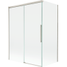 Mexen Rox Badewannenwand 2-flügelig verschiebbar 120 + 70 x 150 cm, transparent, gebürstetes Nickel - 8C9-120-070-97-00