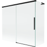 Mexen Rox L Badewannenfaltwand, 2-flügelig, schiebbar 170 + 75 x 150 cm, transparent, schwarz - 8C9L-170-075-70-00