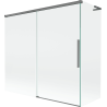 Mexen Rox L Duschwand 2-flügelig verschiebbar 170 + 70 x 150 cm, transparent, Gun Metal - 8C9L-170-070-95-00