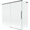 Mexen Rox L Badewannenfaltwand 2-flügelig, 160 + 75 x 150 cm, transparent, Gun Metal - 8C9L-160-075-95-00