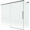 Mexen Rox L Duschabtrennung 2-flügelig, verschiebbar 180 + 80 x 150 cm, transparent, Gun Metal - 8C9L-180-080-95-00