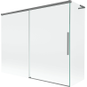 Mexen Rox L Badewannen-Paravent, 2-flügelig, verschiebbar 190 + 90 x 150 cm, transparent, Gunmetal - 8C9L-190-090-95-00