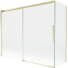 Mexen Rox Duschabtrennung für die Badewanne, 2-flüglig, verschiebbar, 190 + 90 x 150 cm, transparent, gold - 8C9-190-090-50-00