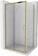 Mexen Apia Duschkabine, Schiebetür 120 x 90 cm, transparent, gold - 840-120-090-50-00