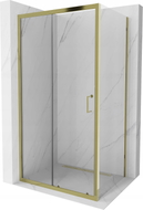 Mexen Apia Schiebeduschkabine 130 x 70 cm, transparent, gold - 840-130-070-50-00