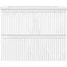 Mexen Rivel Badezimmerschrank 60 cm mit Waschbecken Otis, 2 Schubladen, gerillt, weiß matt - 91A20-06047-2-BFF01-W18M01