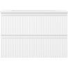 Mexen Rivel Badezimmerschrank 70 cm mit Waschbecken Otis, 2 Schubladen, gerillt, weiß matt - 91A20-07047-2-BFF01-W18M01