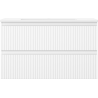 Mexen Rivel Badezimmerschrank 80 cm mit Waschbecken Otis, 2 Schubladen, geriffelt, weiß matt - 91A20-08047-2-BFF01-W18M01