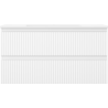 Mexen Rivel Badezimmerunterschrank 90 cm mit Waschbecken Otis, 2 Schubladen, geriffelt, weiß matt - 91A20-09047-2-BFF01-W18M01