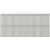 Mexen Rivel Badezimmerschrank 100 cm mit Waschbecken Otis, 2 Schubladen, gerillt, grau matt/weiß matt