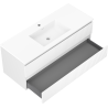 Mexen Rivel 120 cm Badezimmerunterschrank mit Waschbecken Otis, 2 Schubladen, gerillt, weiß matt - 91A20-12047-2-BFF01-W18M01