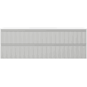Mexen Rivel Badezimmerschrank 140 cm mit Waschbecken Otis, 2 Schubladen, geriffelt, grau matt/weiß matt -