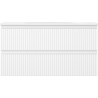 Mexen Rivel Badezimmerschrank 90 cm mit Waschbecken Vela, 2 Schubladen, geriffelt, weiß matt - 91A20-09047-2-BFF01-W23M01