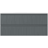 Mexen Rivel Badezimmerschrank 100 cm mit Waschbecken Vela, 2 Schubladen, geriffelt, Graphit Matt/Weiß Matt -