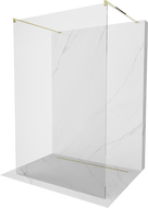 Mexen Kioto freistehende Duschwand 110 x 200 cm, transparent 8 mm, gold - 800-110-002-50-00