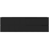 Mexen Rivel Badezimmerschrank 160 cm mit Waschbecken Vela, 2 Schubladen, geriffelt, schwarz matt - 91A20-16047-2-BFF71-W23M71